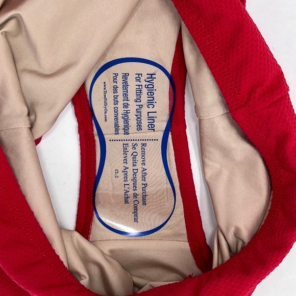 J Crew Bikini Womens Small Off The Shoulder Bikini Set Cherry Red Pique Nylon‎ - Picture 12 of 12